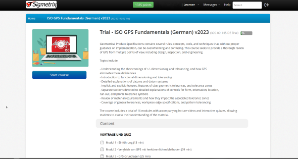  ISO Grundlagenkurs Geometrische Produktspezifikationen (GPS)
